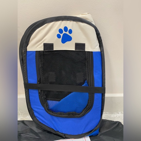 PETMAKER Pop-Up Pet Playpen with Carrying Case for Indoor/Outdoor Use 26.5" x 17 - Picture 5 of 6